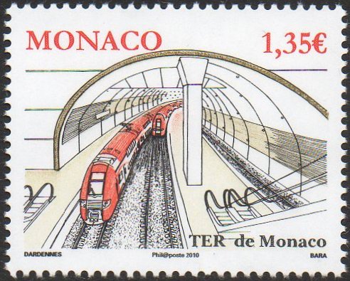 Gare de Monaco-Monte-Carlo à partir de 1999